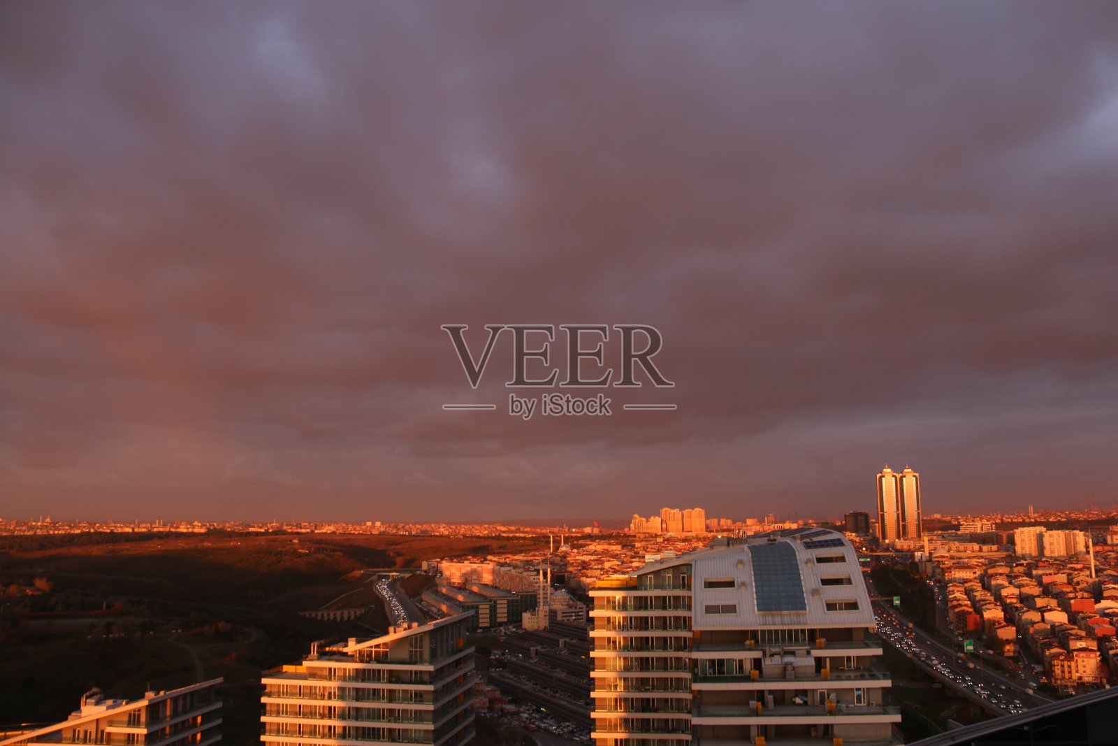 日落在伊斯坦布尔照片摄影图片