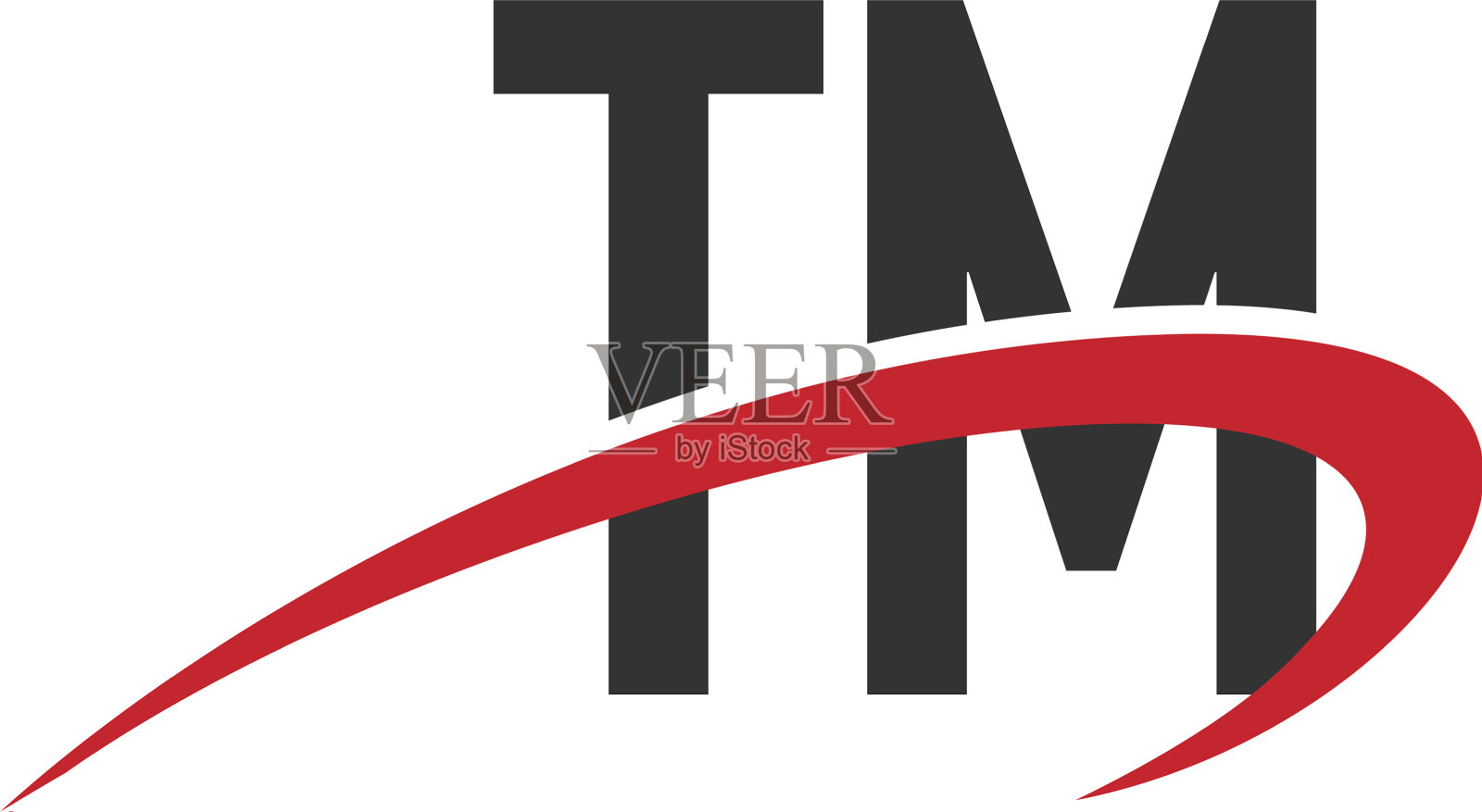 首字母tm连接swoosh组合标志插画图片素材