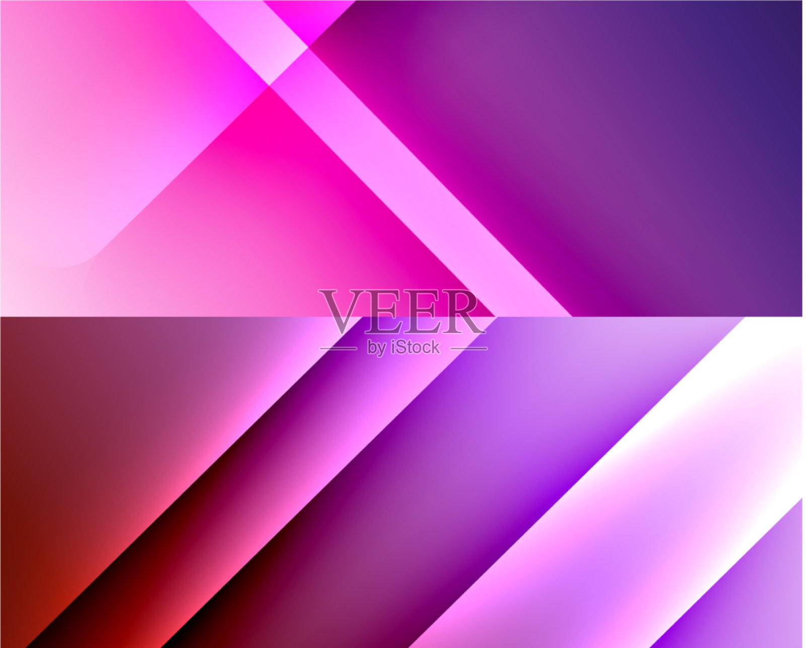 设置现代几何形状抽象插画图片素材