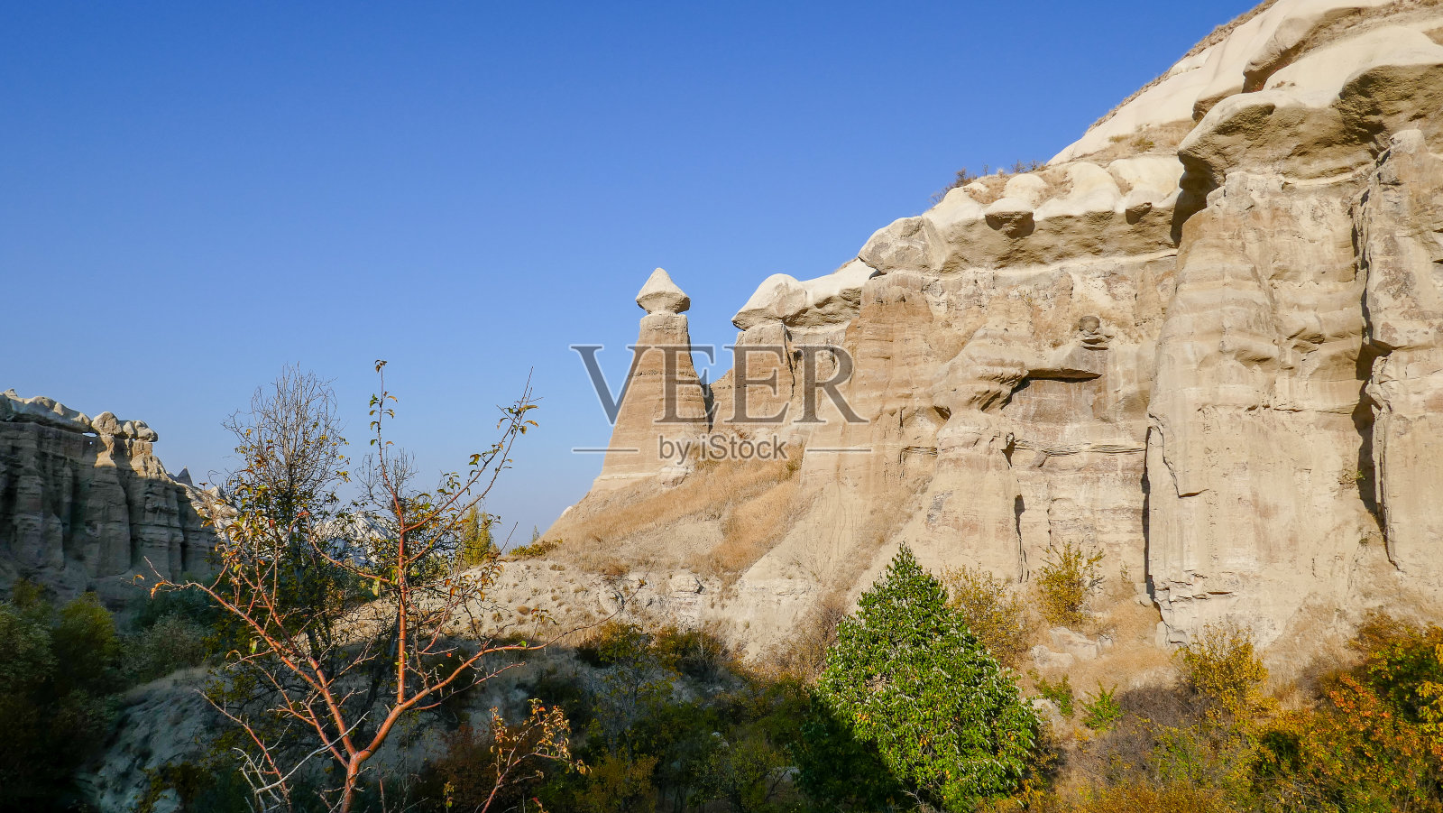 卡帕多西亚令人惊叹的山谷，不同寻常的放松照片摄影图片