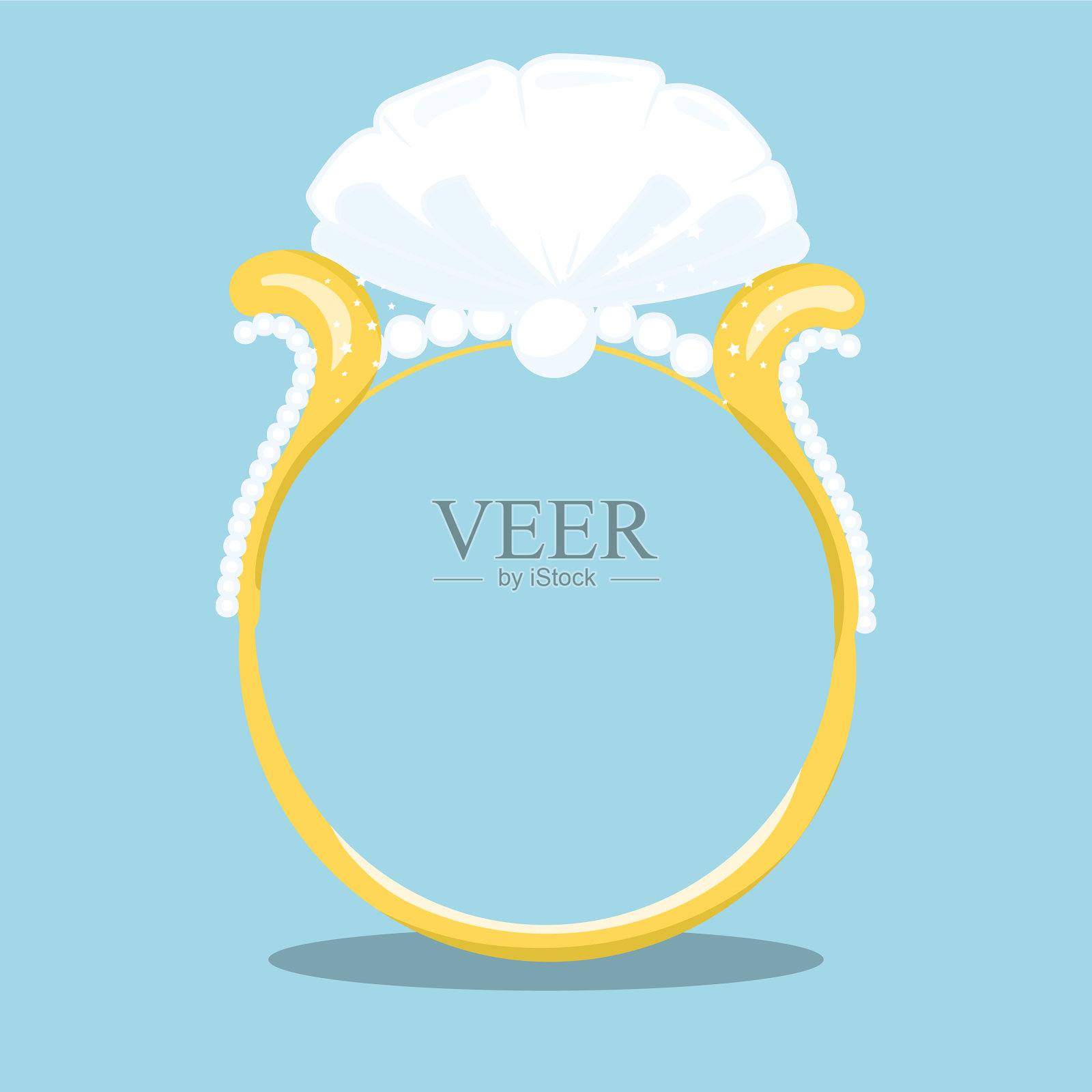 新娘的戒指24插画图片素材