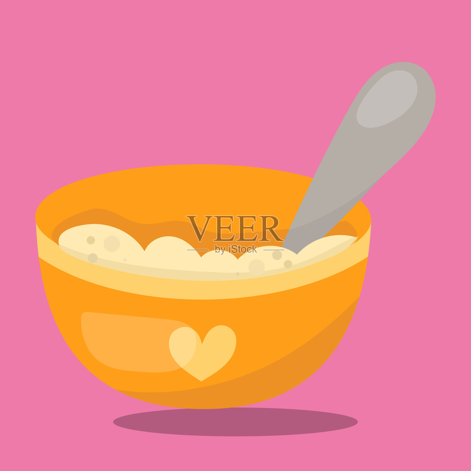 金发姑娘和3熊食物15插画图片素材