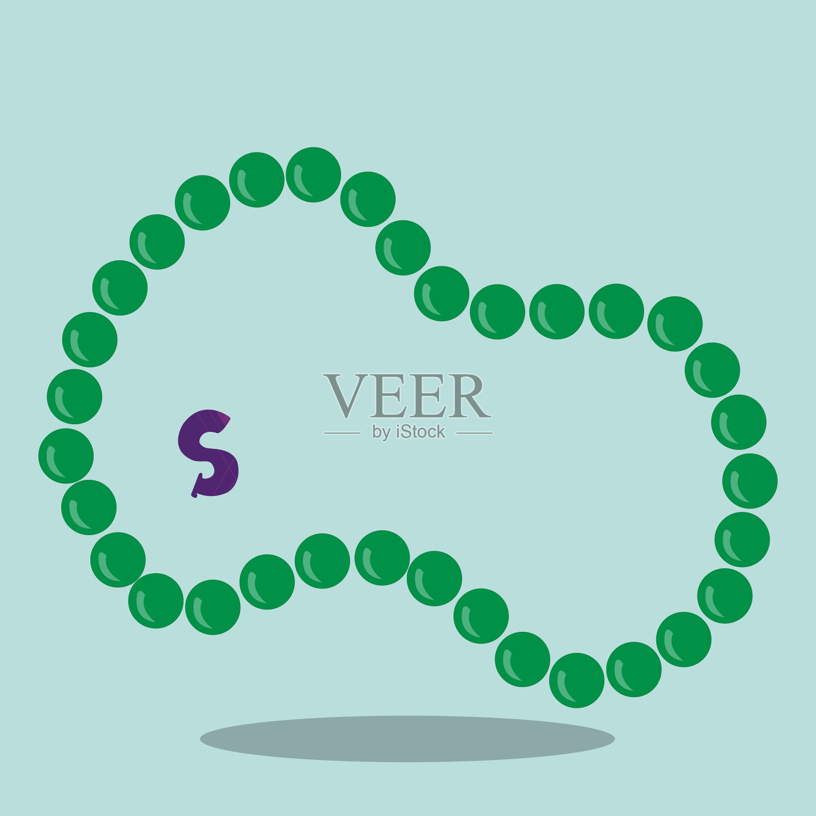 嘉年华绿02插画图片素材