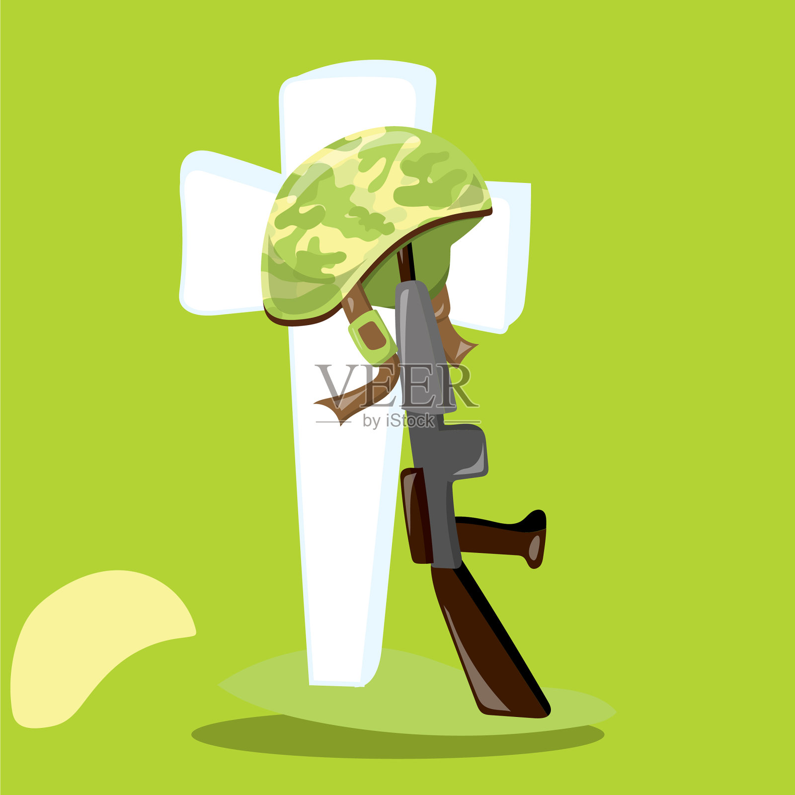 阵亡将士纪念日06插画图片素材