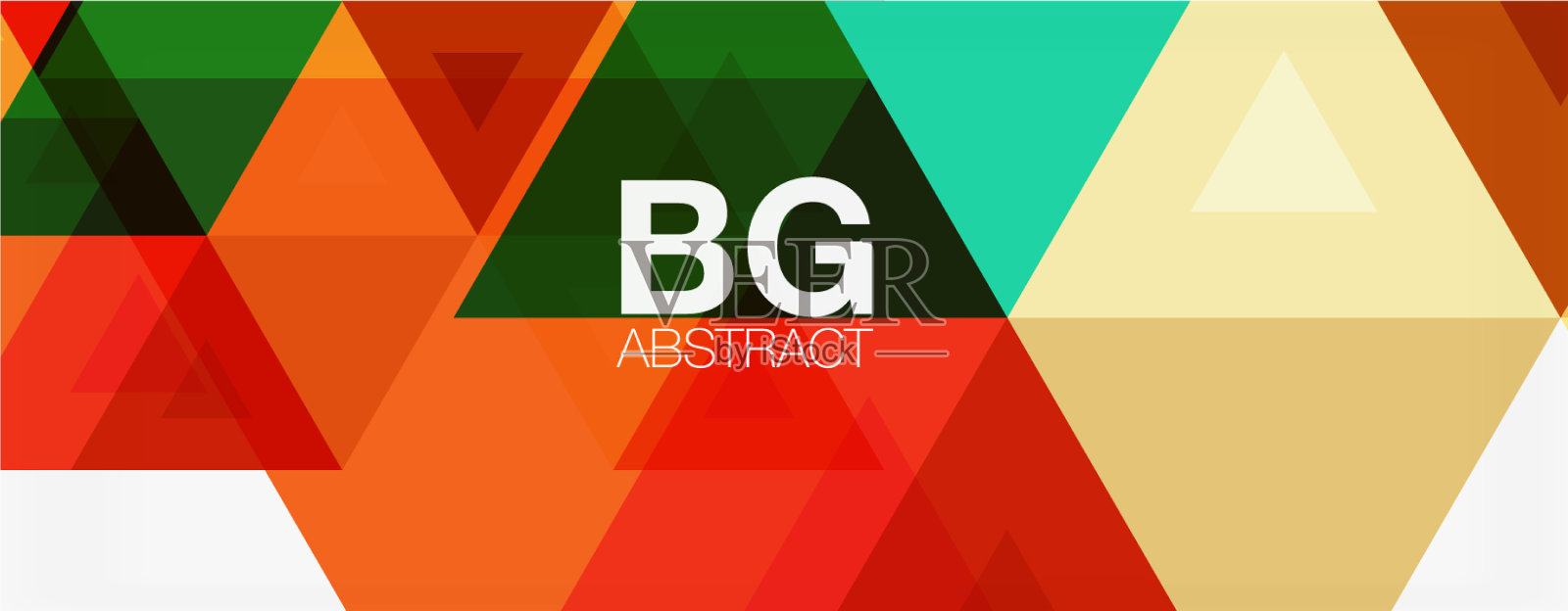 镶嵌三角形图案为抽象背景插画图片素材