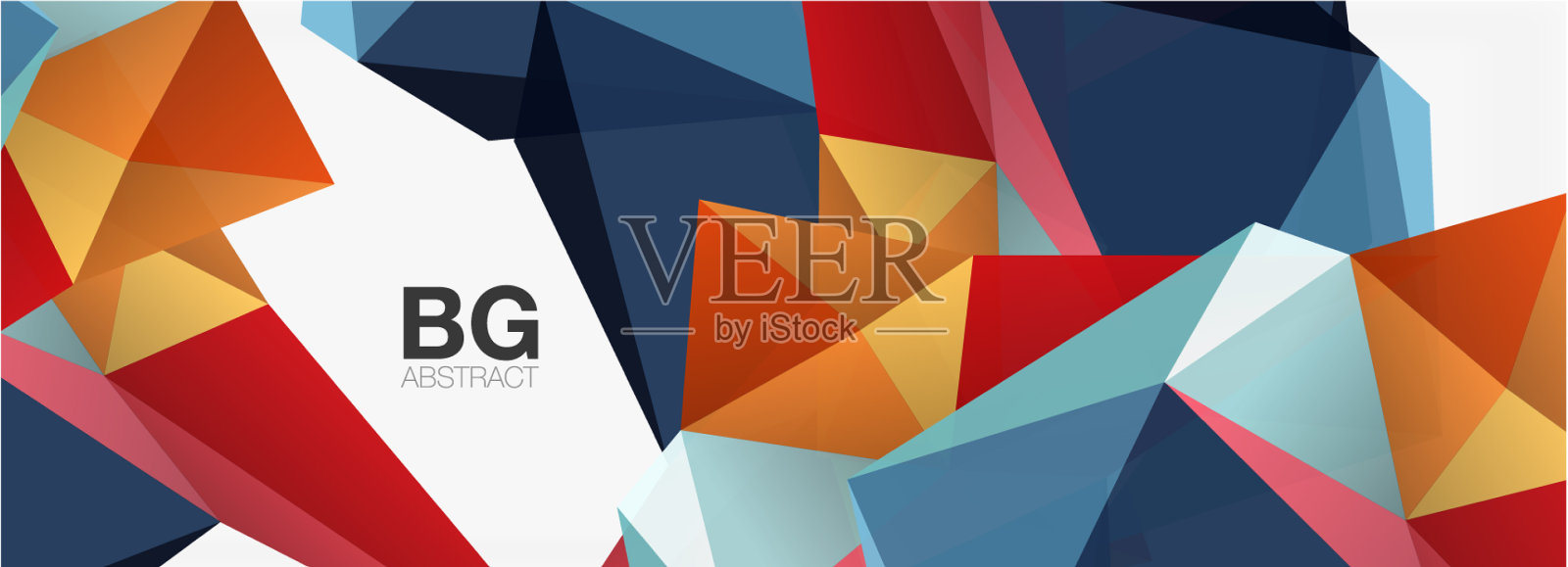 3d马赛克抽象背景低聚形状插画图片素材