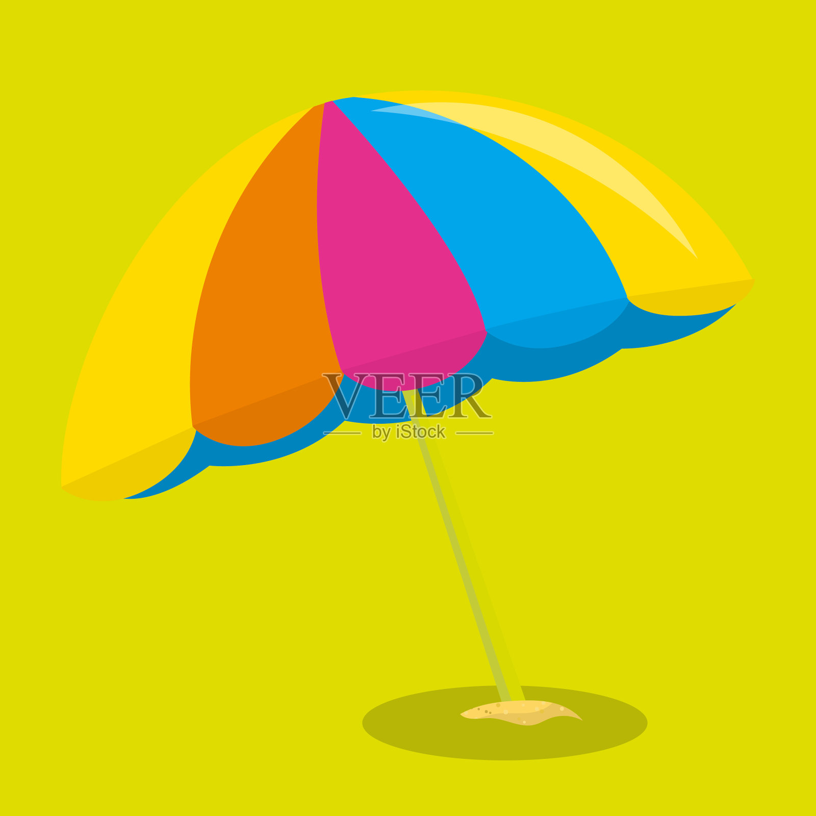 海滩派对插画图片素材