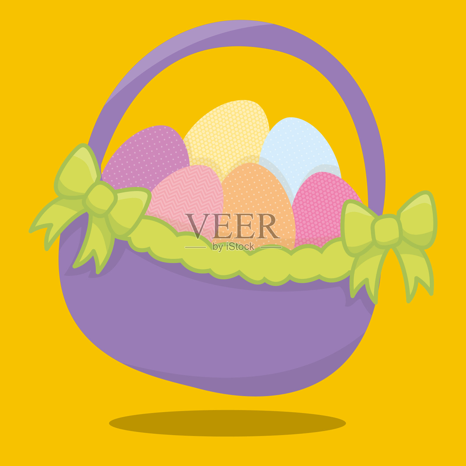 复活节时间有趣的蛋07插画图片素材