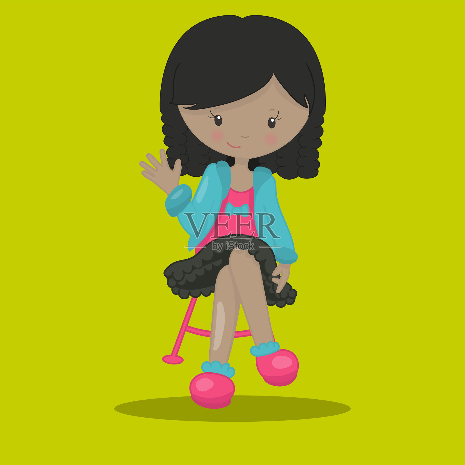 伊帕里斯左手上24插画图片素材