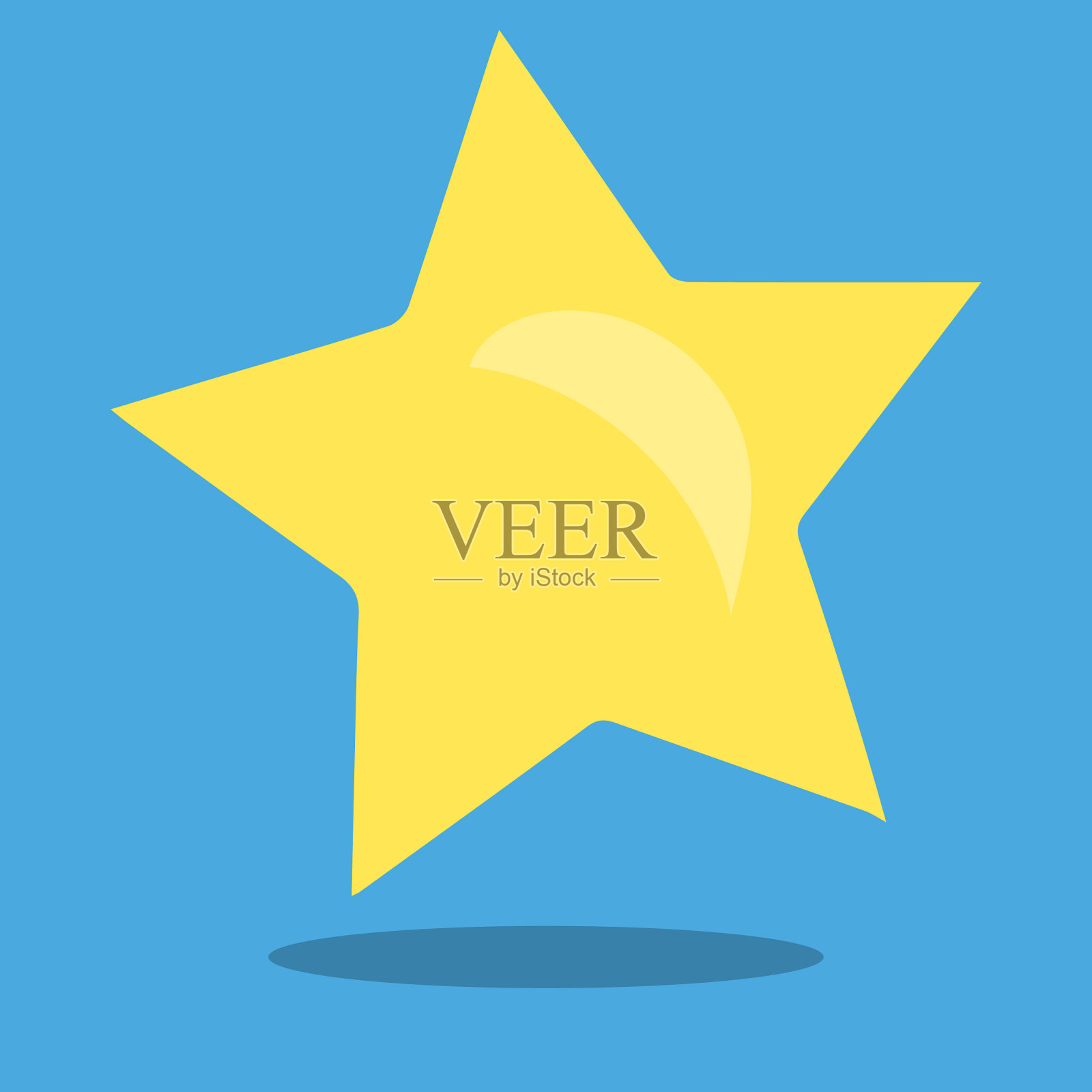 超级英雄黄星15插画图片素材