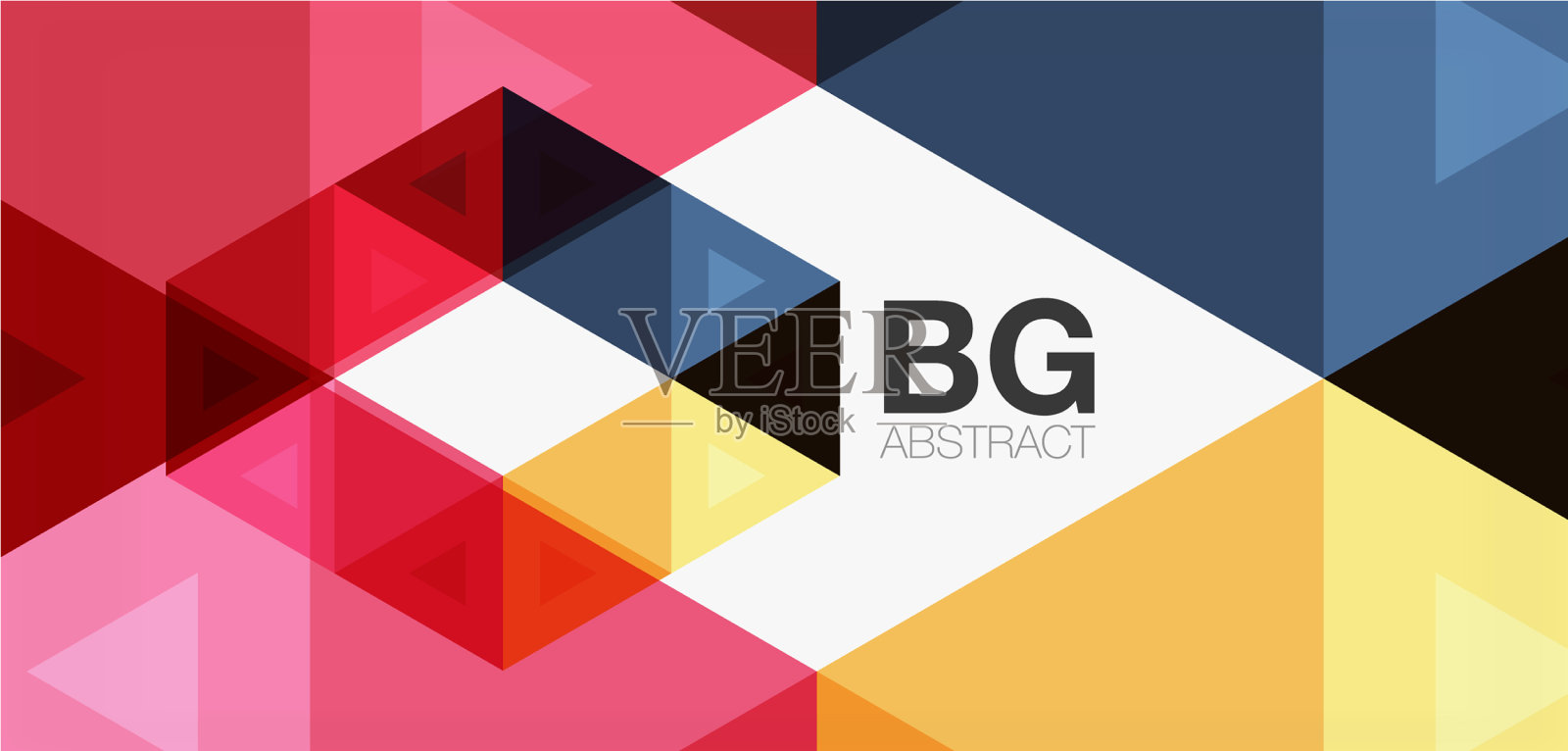 镶嵌三角形图案为抽象背景插画图片素材