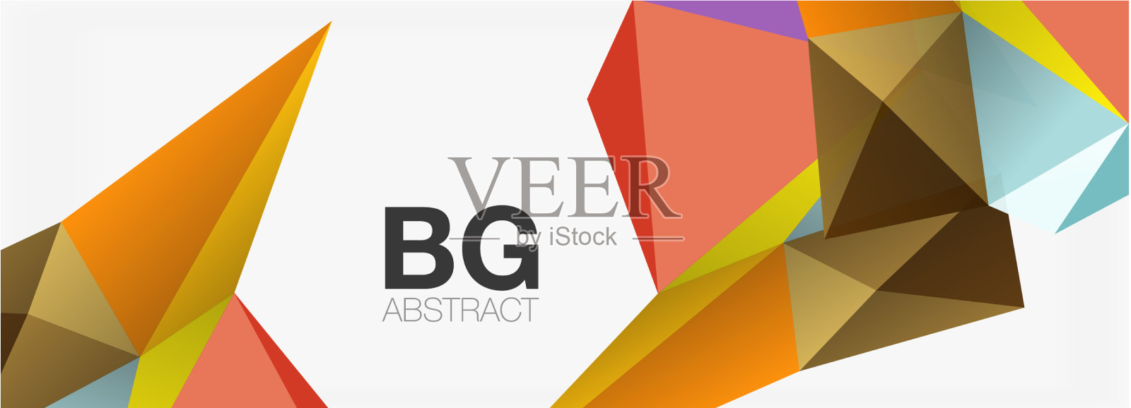 3d马赛克抽象背景低聚形状插画图片素材