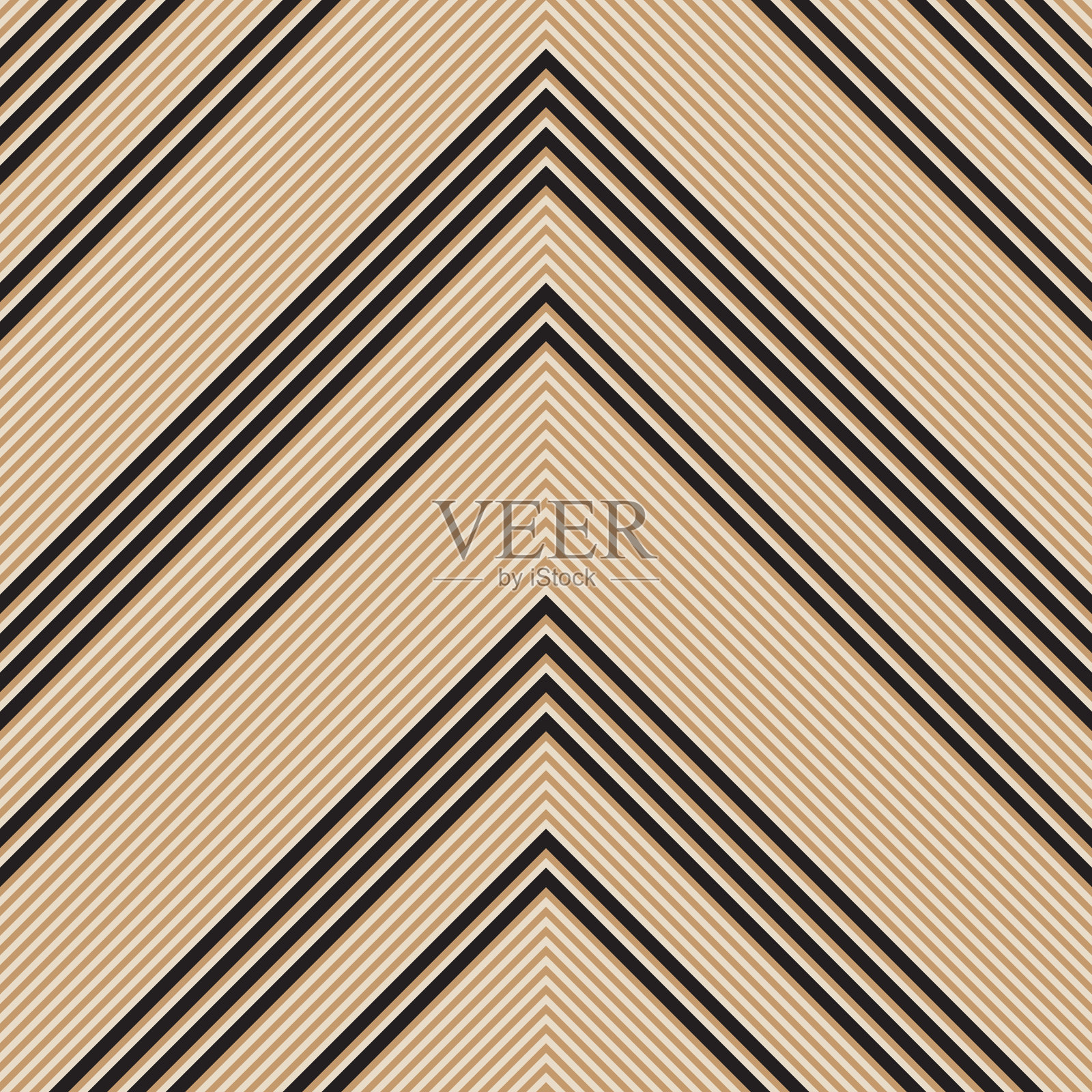 橙色人字形斜条纹无缝图案插画图片素材