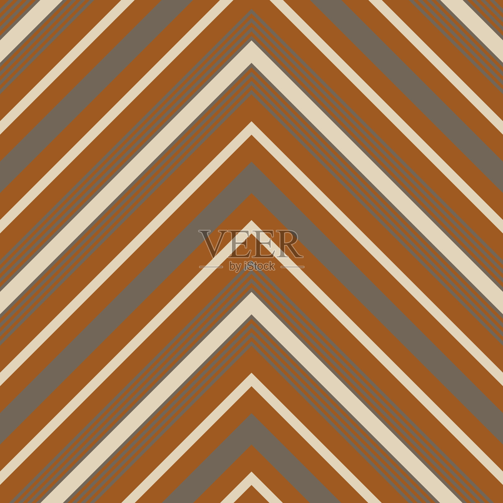橙色人字形斜条纹无缝图案插画图片素材