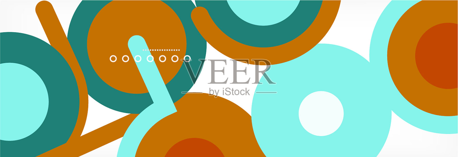 圆圈和线条抽象了封面的背景插画图片素材