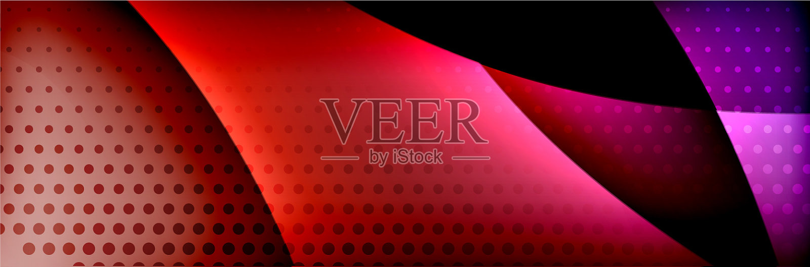 流体梯度霓虹彩色波抽象插画图片素材