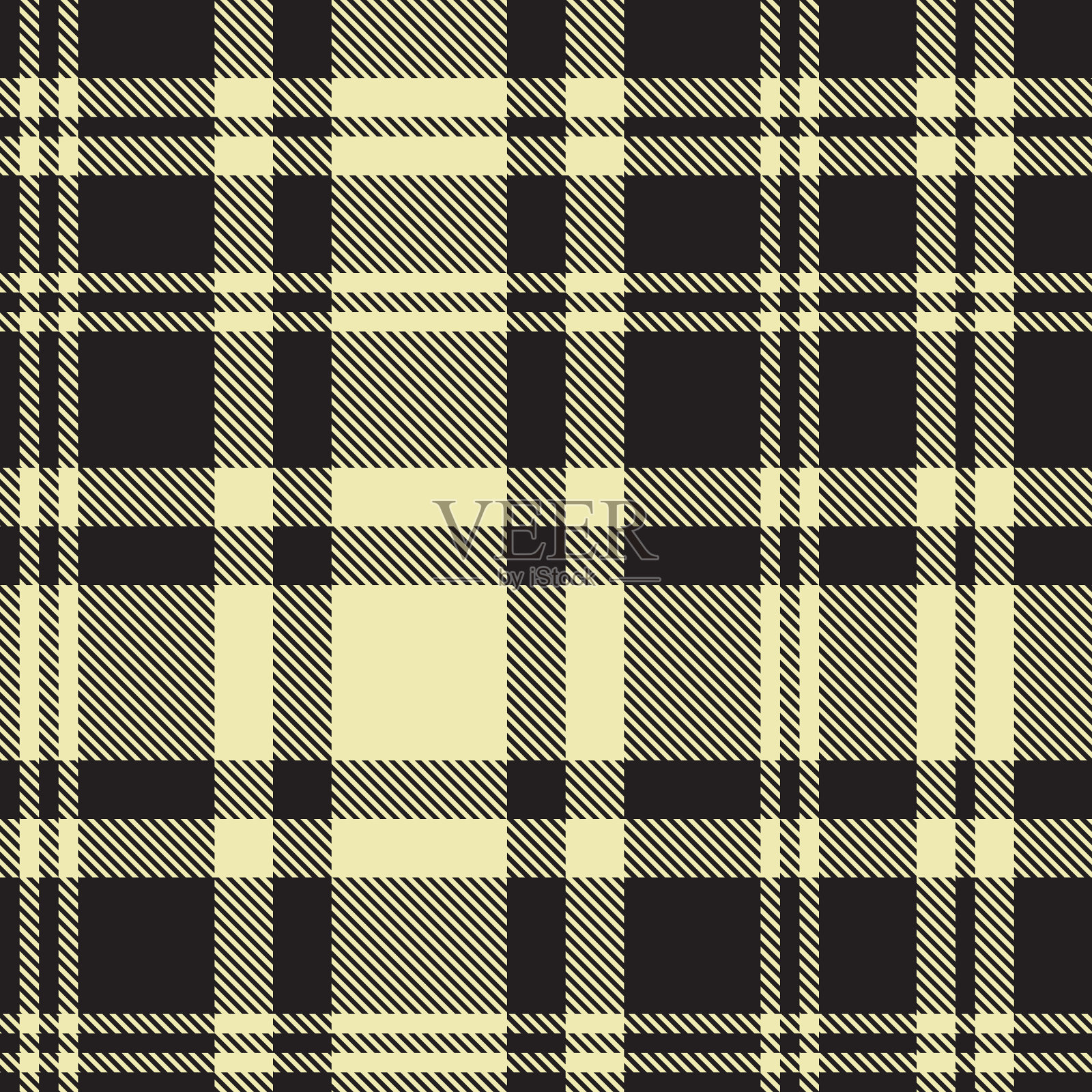 黄色格纹纹理无缝图案插画图片素材
