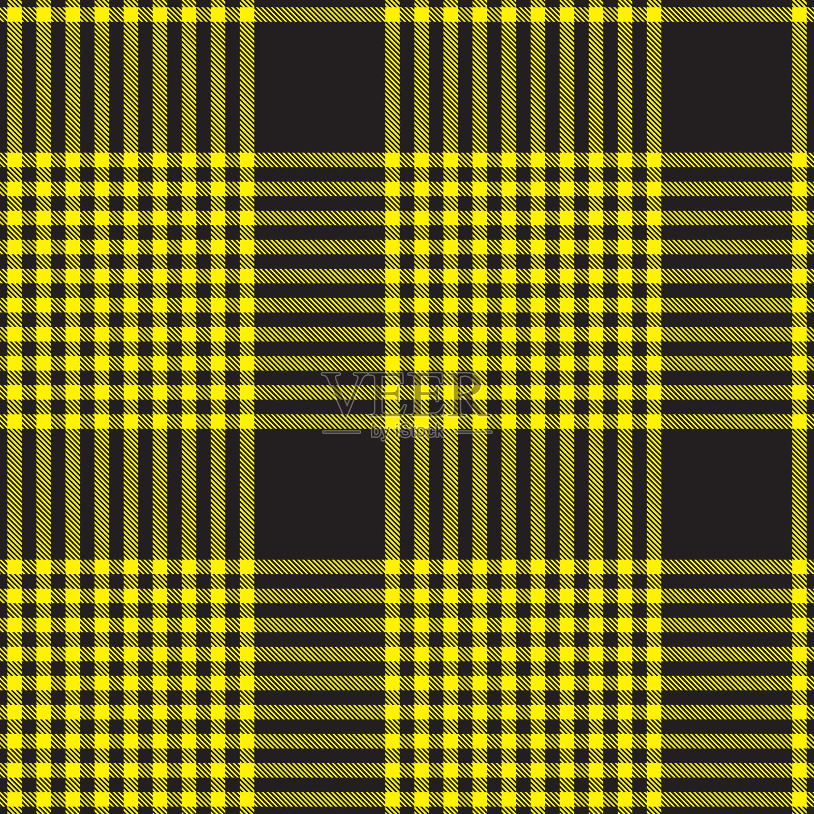 黄色格纹纹理无缝图案插画图片素材