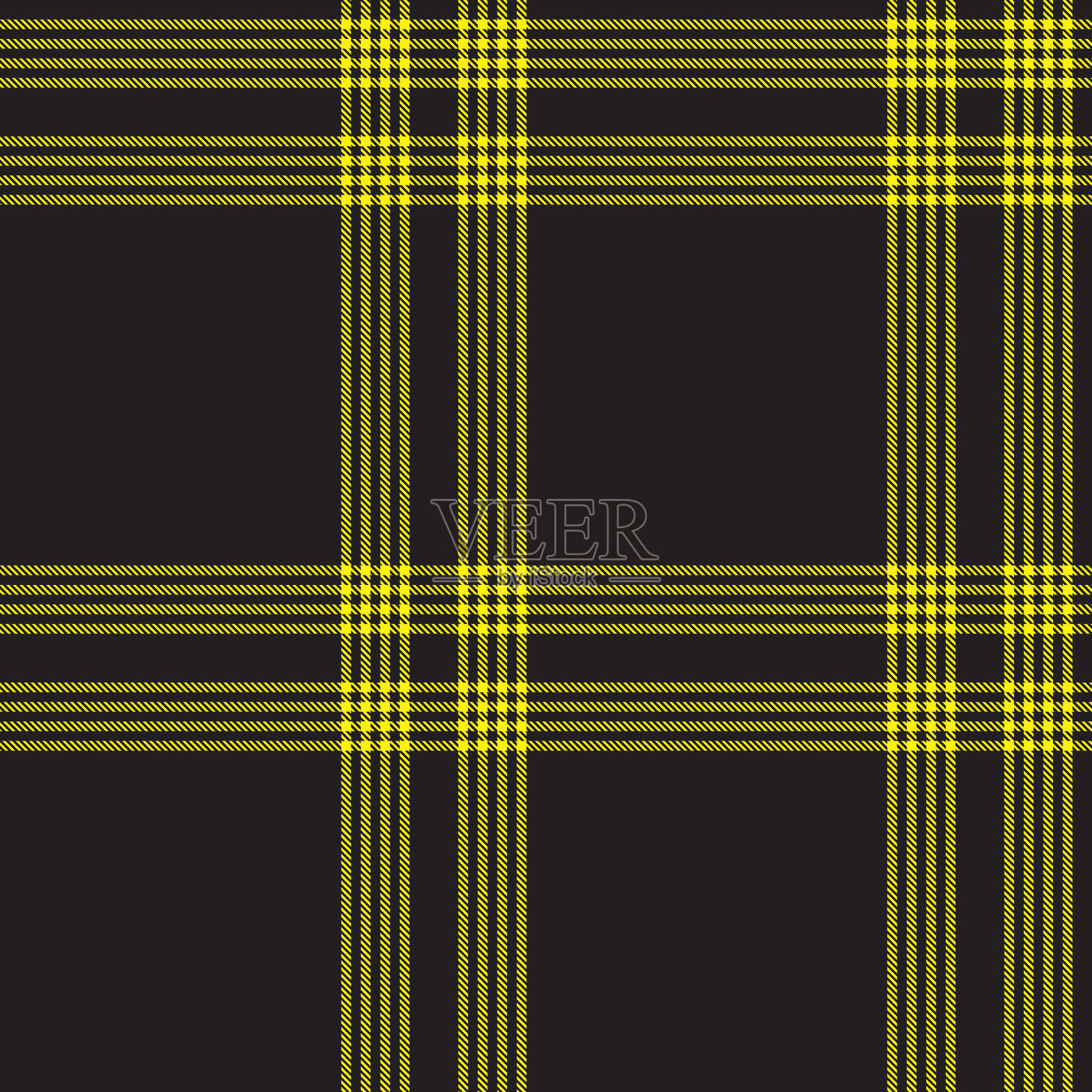 黄色格纹纹理无缝图案插画图片素材