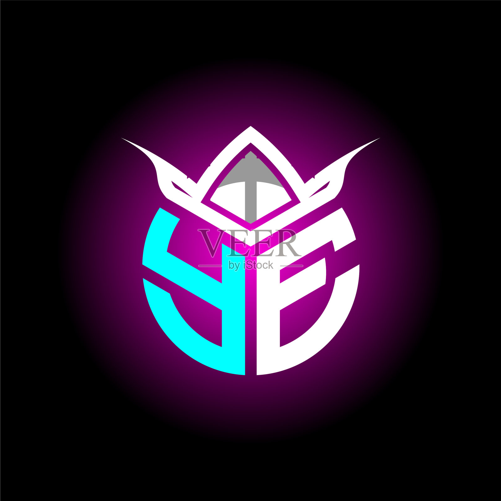 首字母极简y字母与标志字母插画图片素材