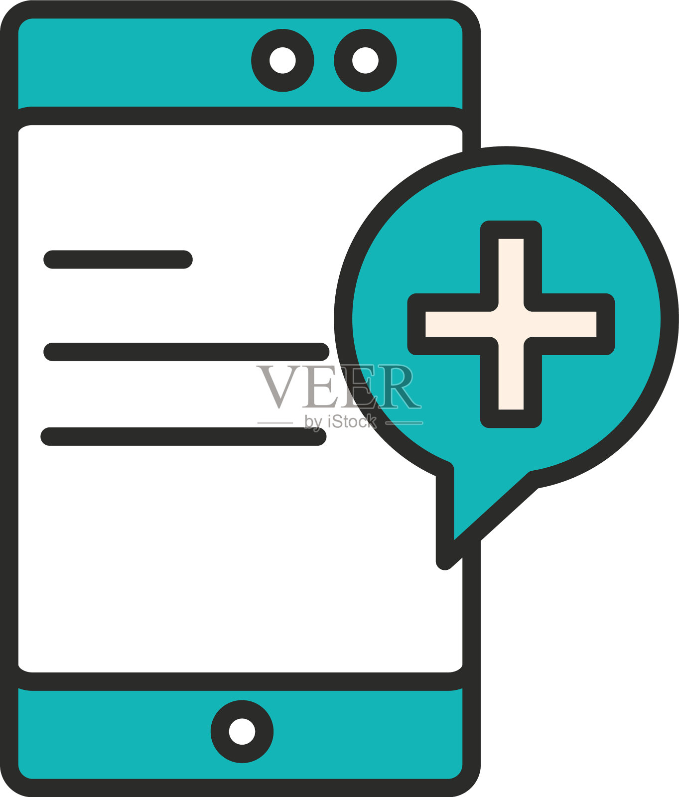 智能手机在线医疗应用服务设计元素图片