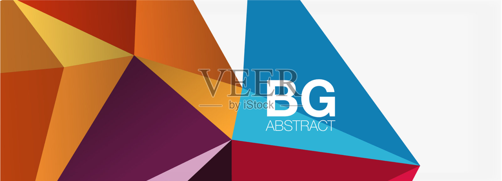 3d马赛克抽象背景低聚形状插画图片素材