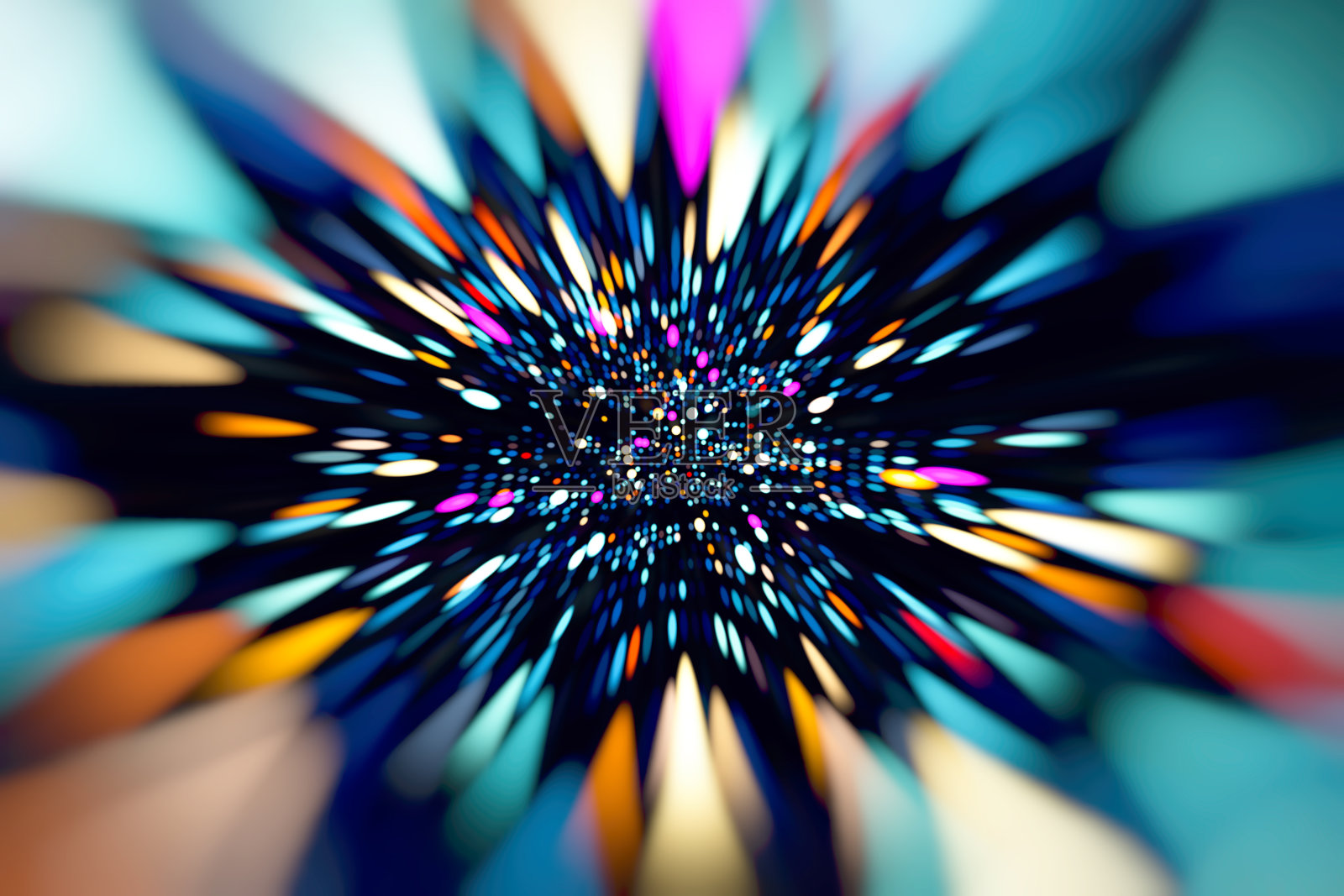 抽象的技术背景在充满活力的颜色和模糊效果。照片摄影图片