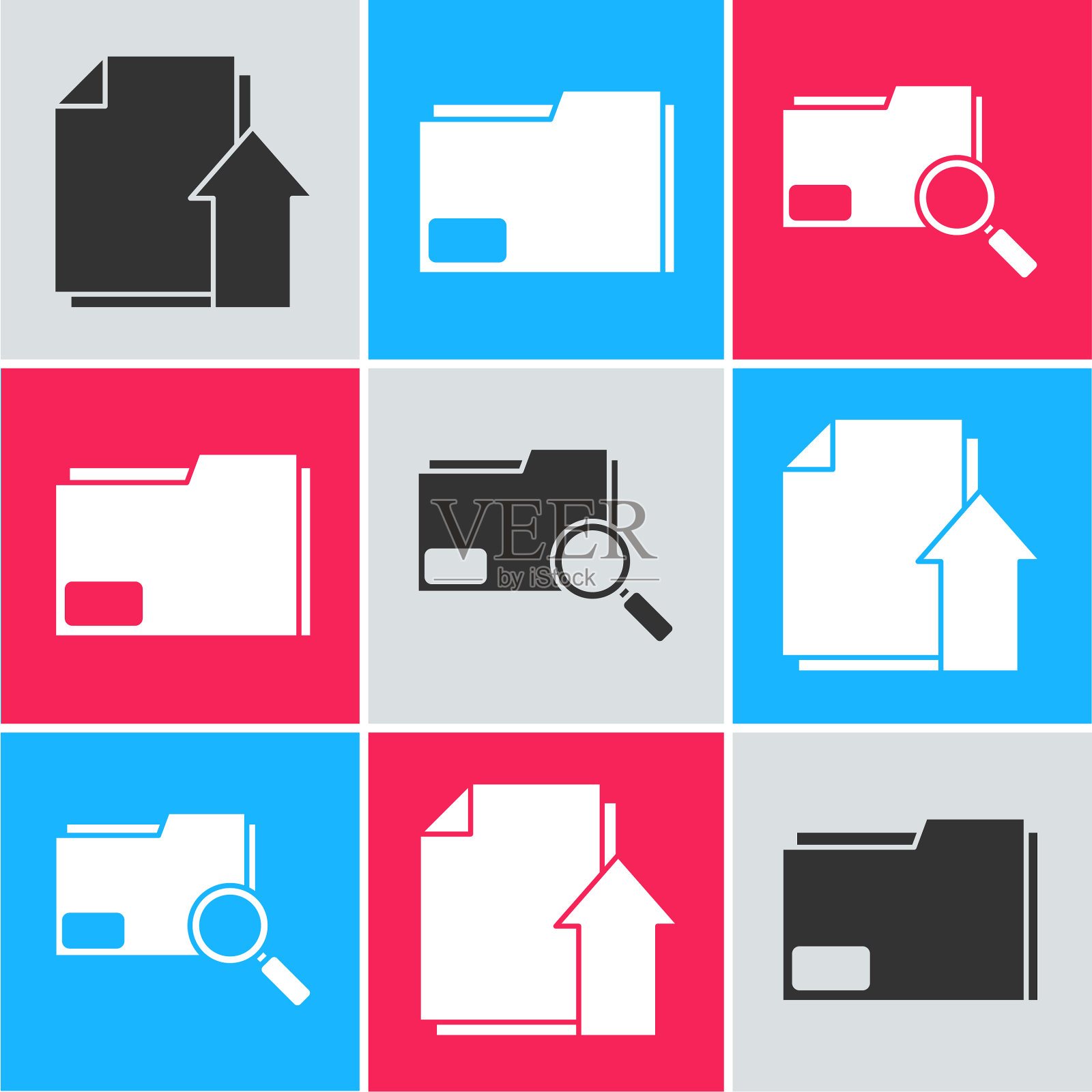 设置上传文件文档文件夹和图标素材