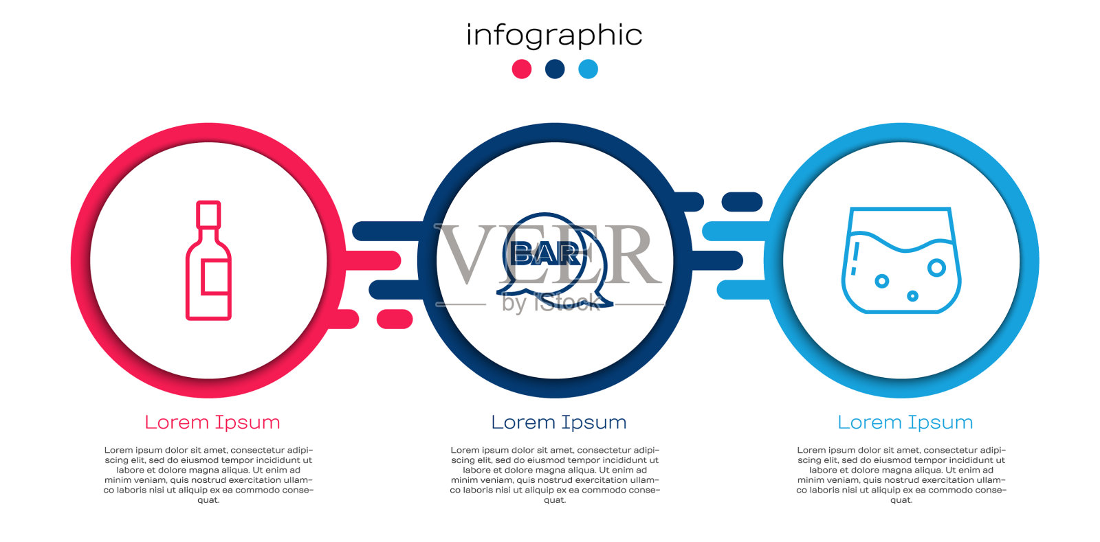 设香槟酒瓶街招牌用插画图片素材