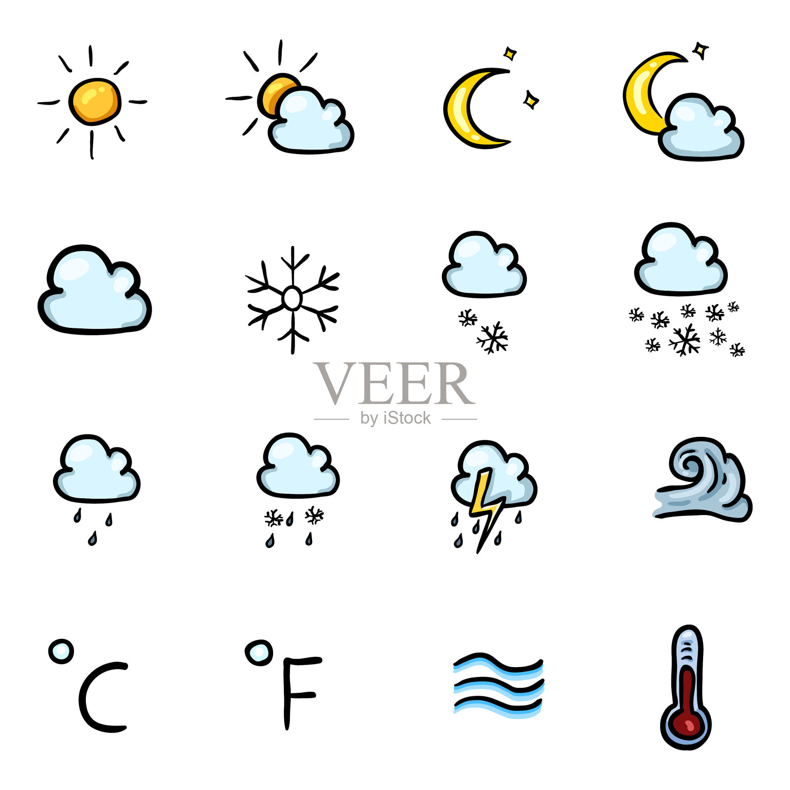 设置天气图标图标素材