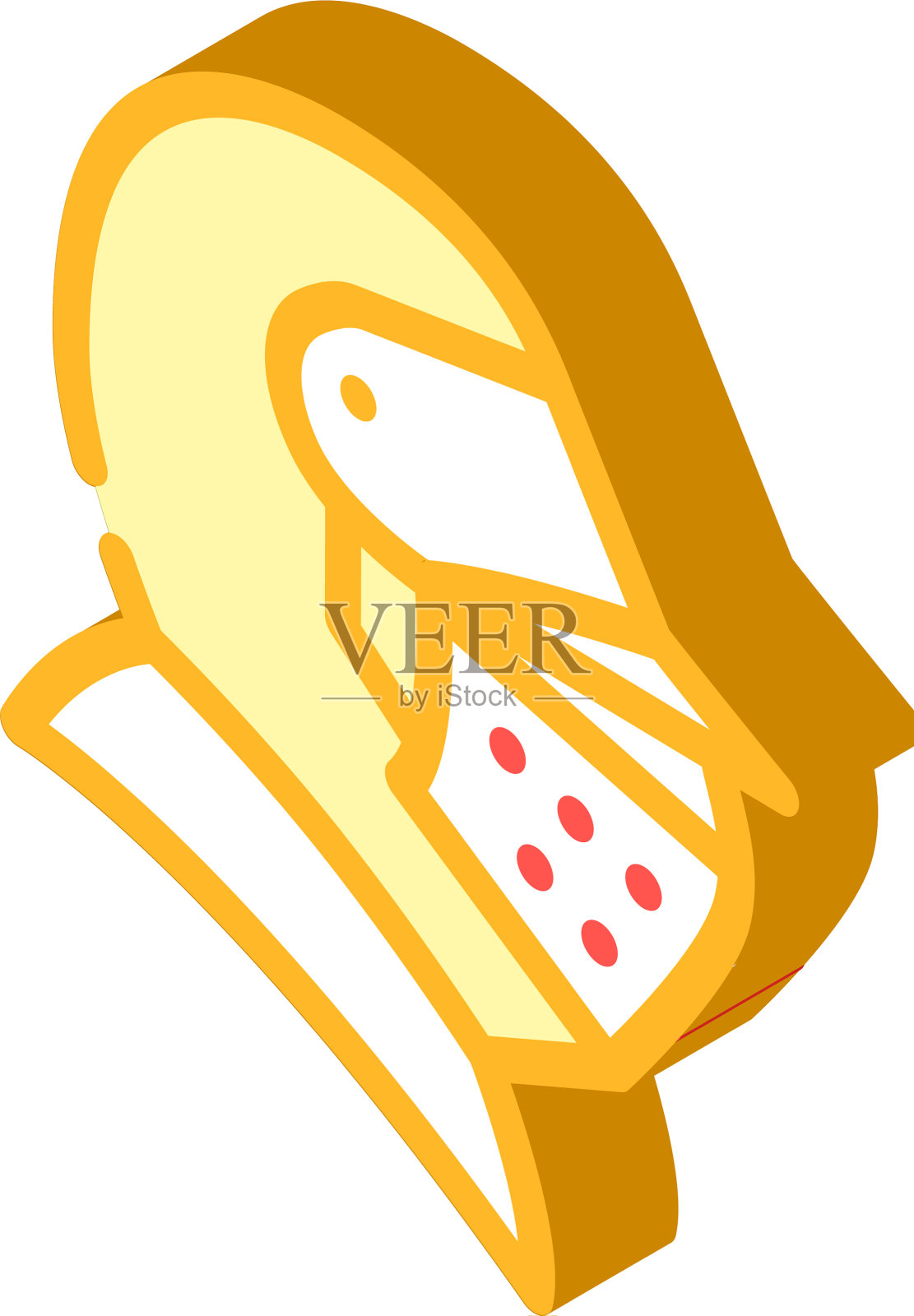 骑士头盔等距图标标志设计元素图片