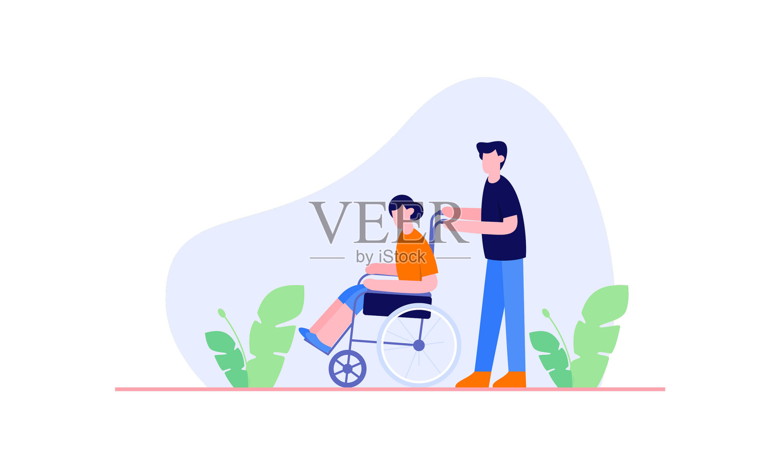 国际残疾人日插画图片素材