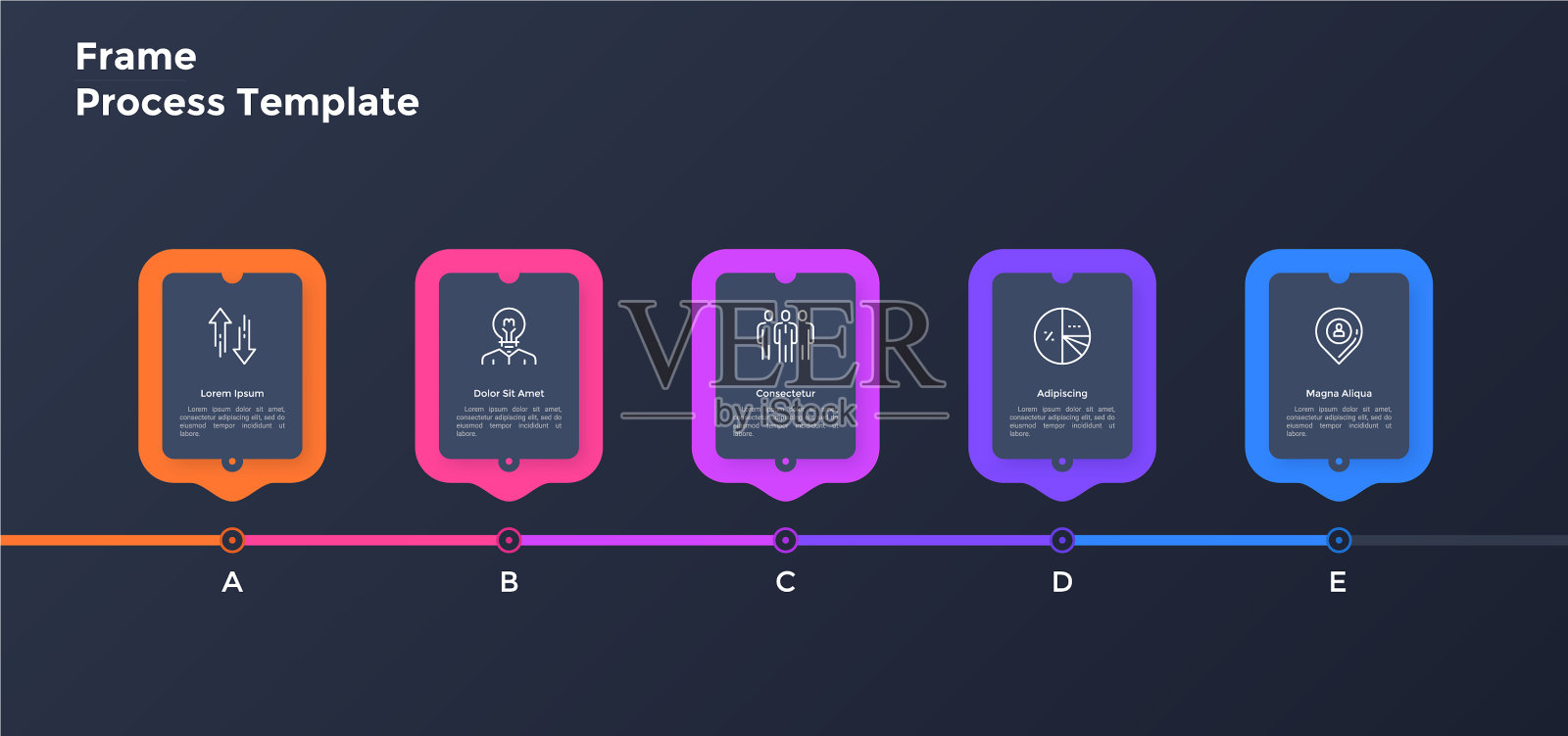 现代信息模板图标素材