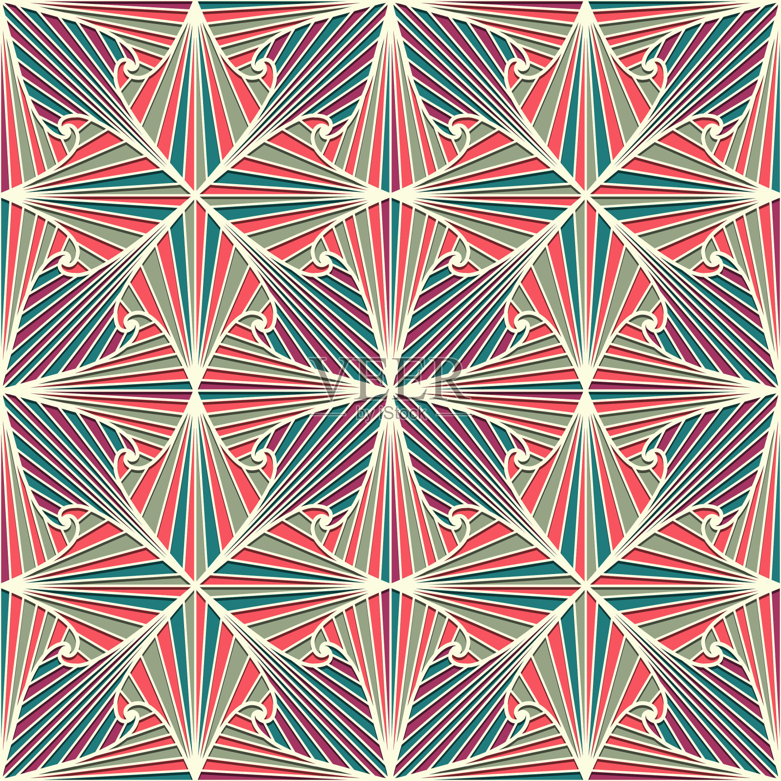 纺织时尚波西泽纳特印花面料抽象插画图片素材