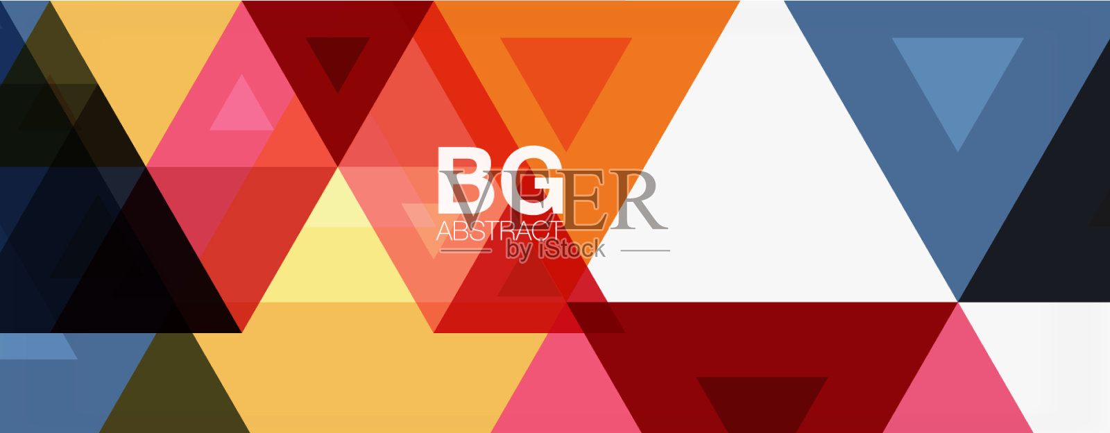 镶嵌三角形图案为抽象背景插画图片素材