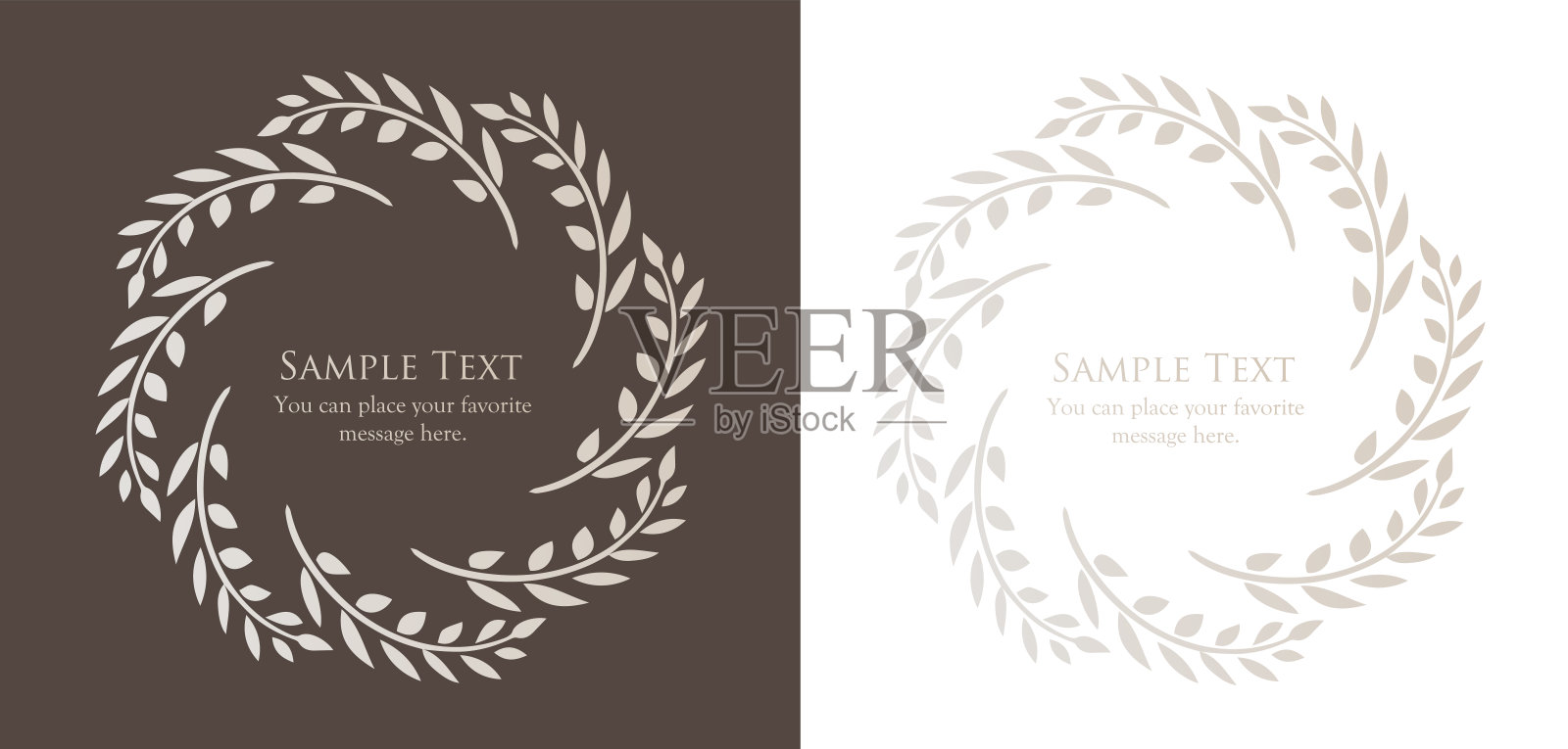 复古框架设计集。精美的图案设计插画图片素材