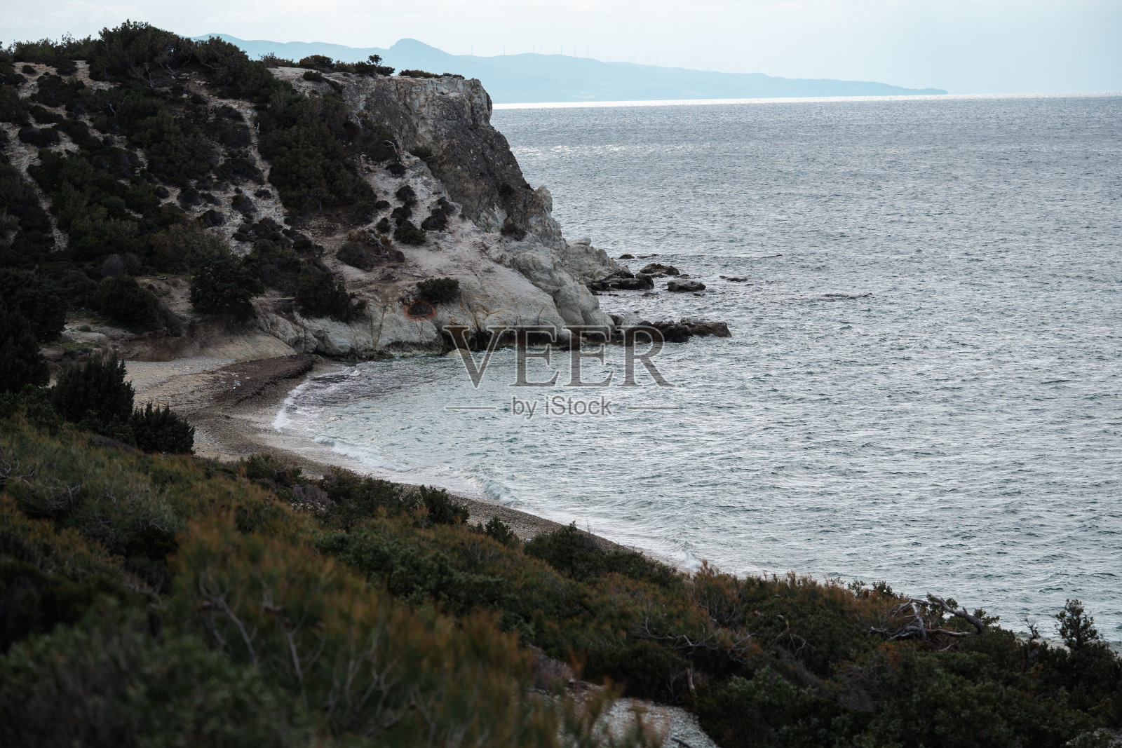 俯视图航拍图像从无人机一个惊人的美丽的海洋景观海滩与绿松石水照片摄影图片