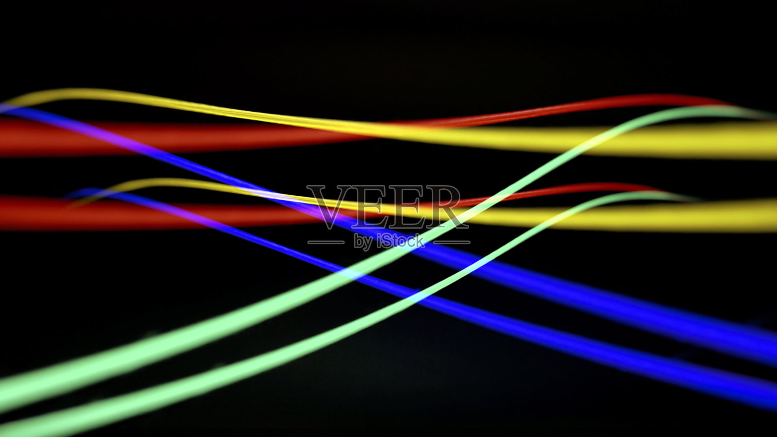 特写的抽象多色线条图案照片摄影图片