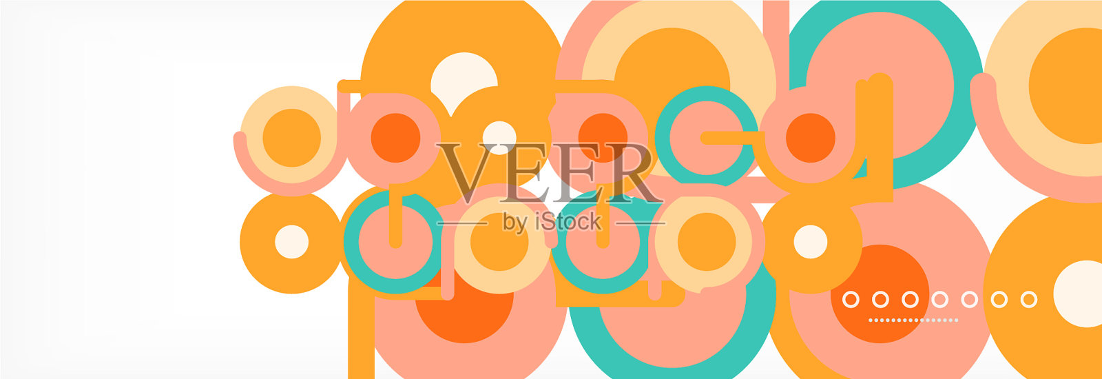 圆圈和线条抽象了封面的背景插画图片素材