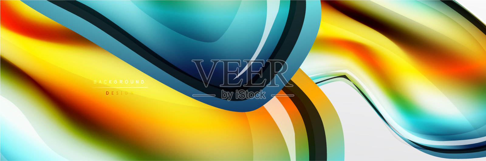 摘要背景流动式液体插画图片素材