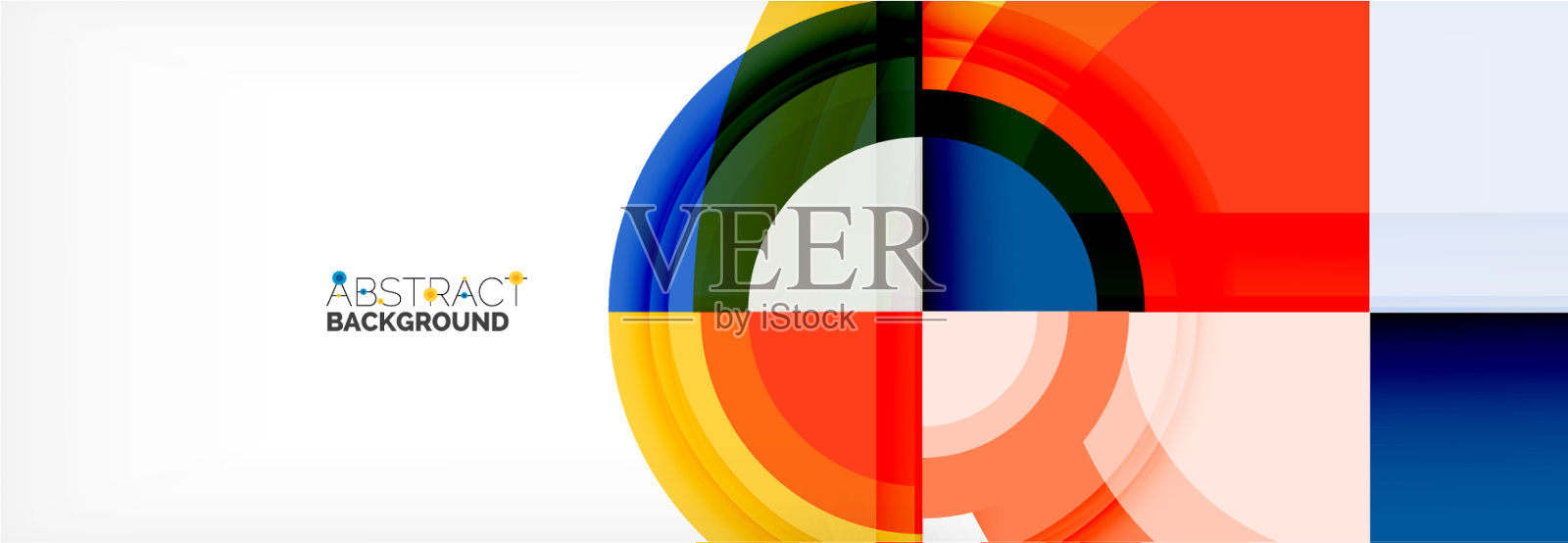 圆形形状三角形和圆形现代插画图片素材