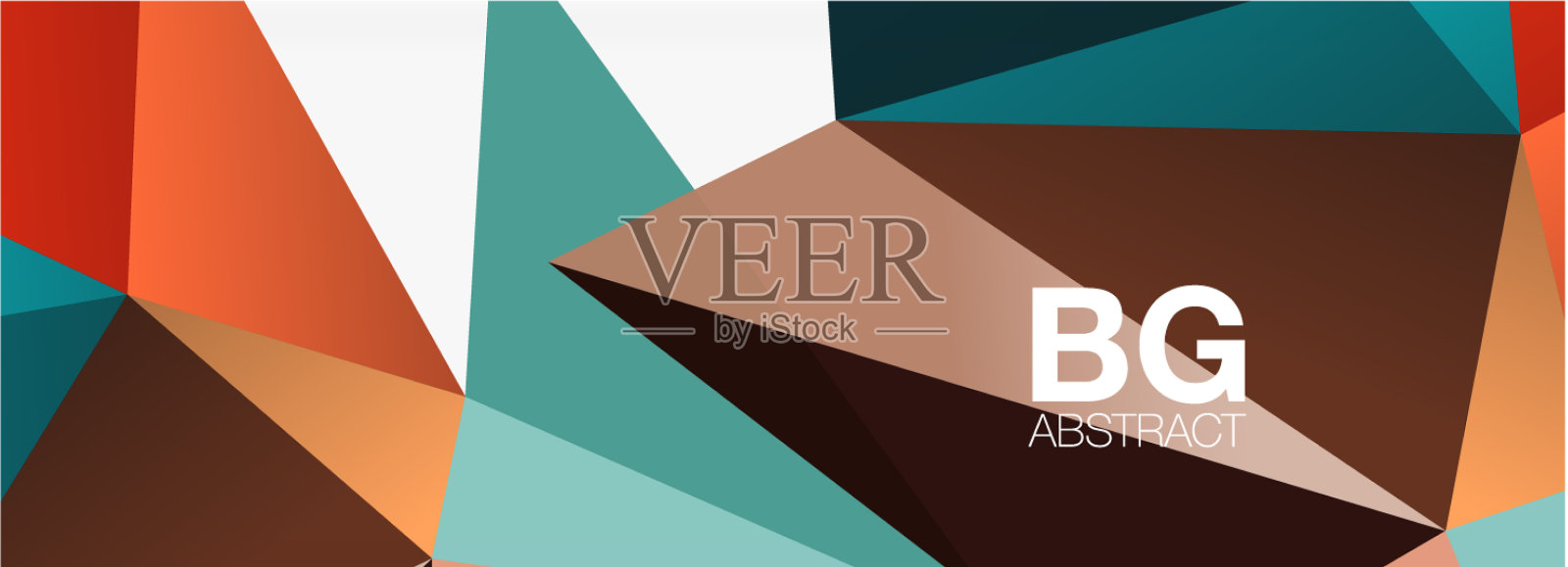 3d马赛克抽象背景低聚形状插画图片素材