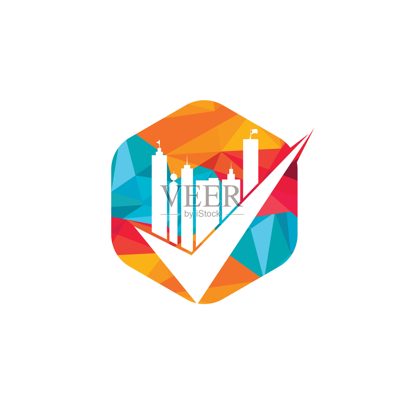 城市建筑检查标志标识设计设计元素图片