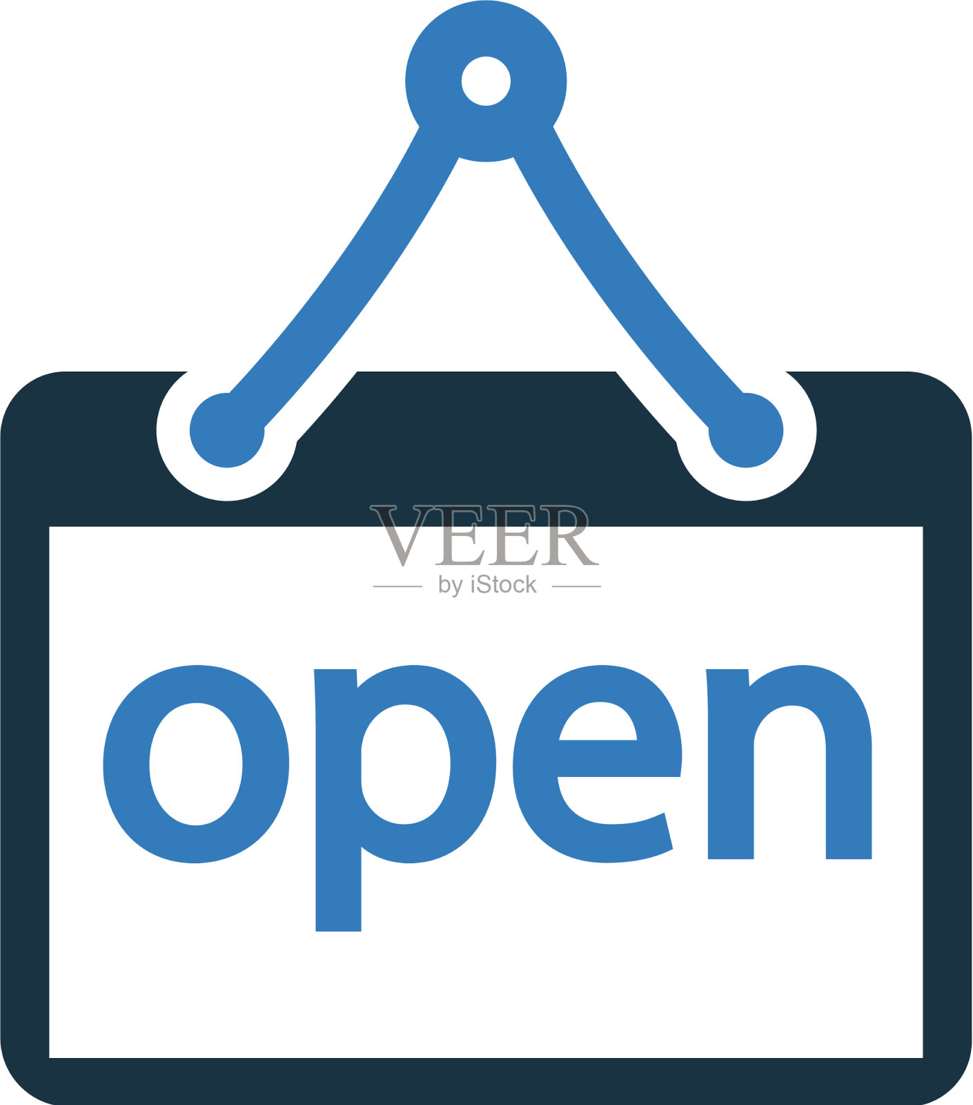 闭店开店图标图形插画图片素材