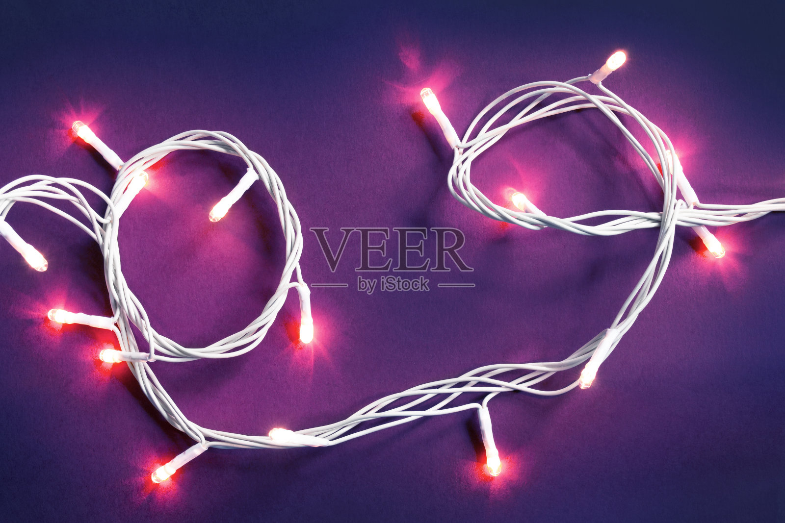 灯光装饰花环照片摄影图片