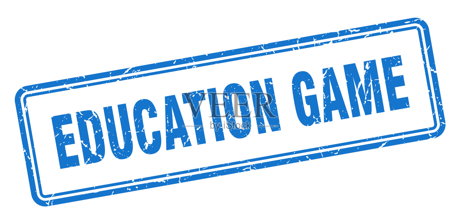 教育游戏邮票广场垃圾标志上的白色插画图片素材