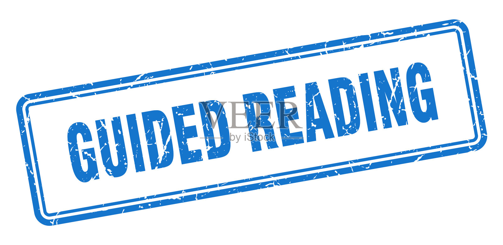 引导阅读邮票方形垃圾标志上的白色插画图片素材