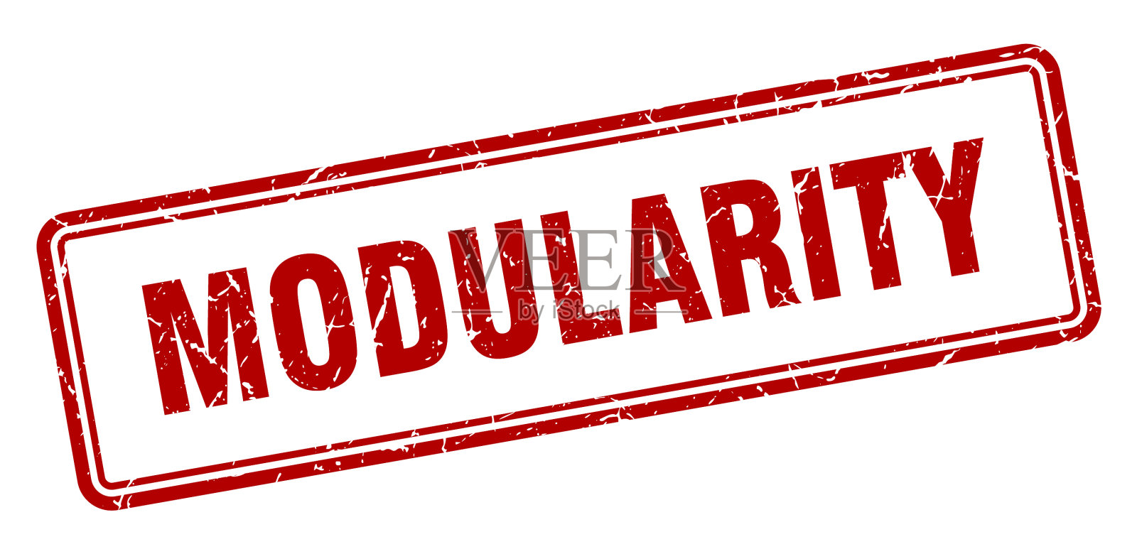 模块化邮票方形垃圾标志在白色插画图片素材