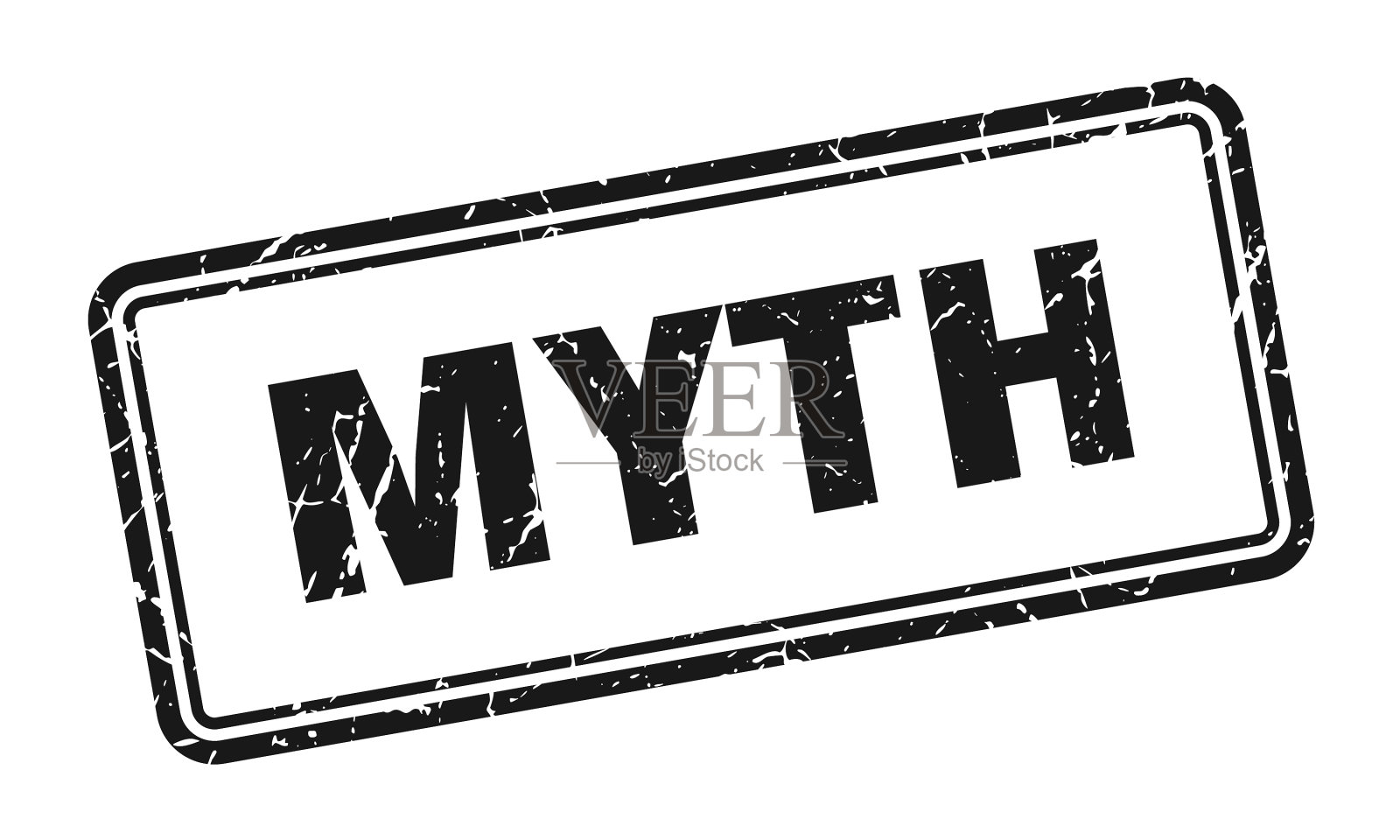 神话邮票广场垃圾标志上的白色背景插画图片素材