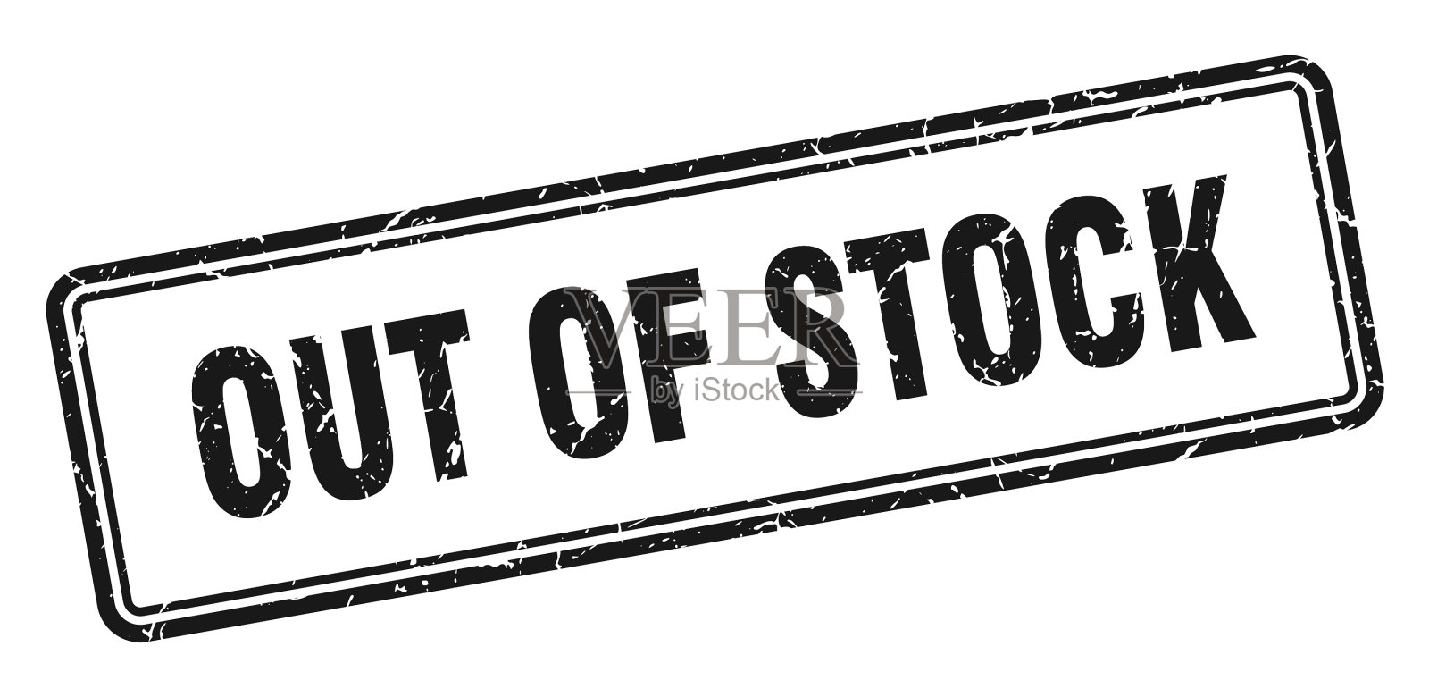 Out stock stamp方形垃圾标志白色设计元素图片